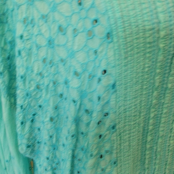 Johnny Was asymmetrical patchwork top - Picture 6 of 6